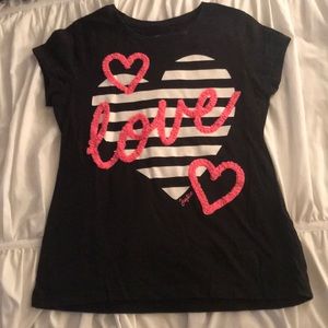Girls black T-shirt